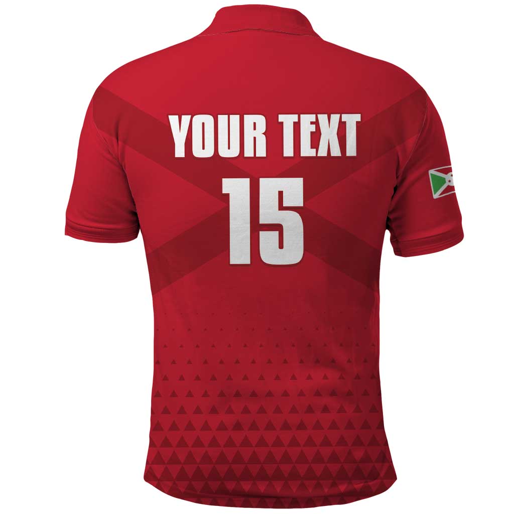Custom Burundi Football Polo Shirt Come On Intamba