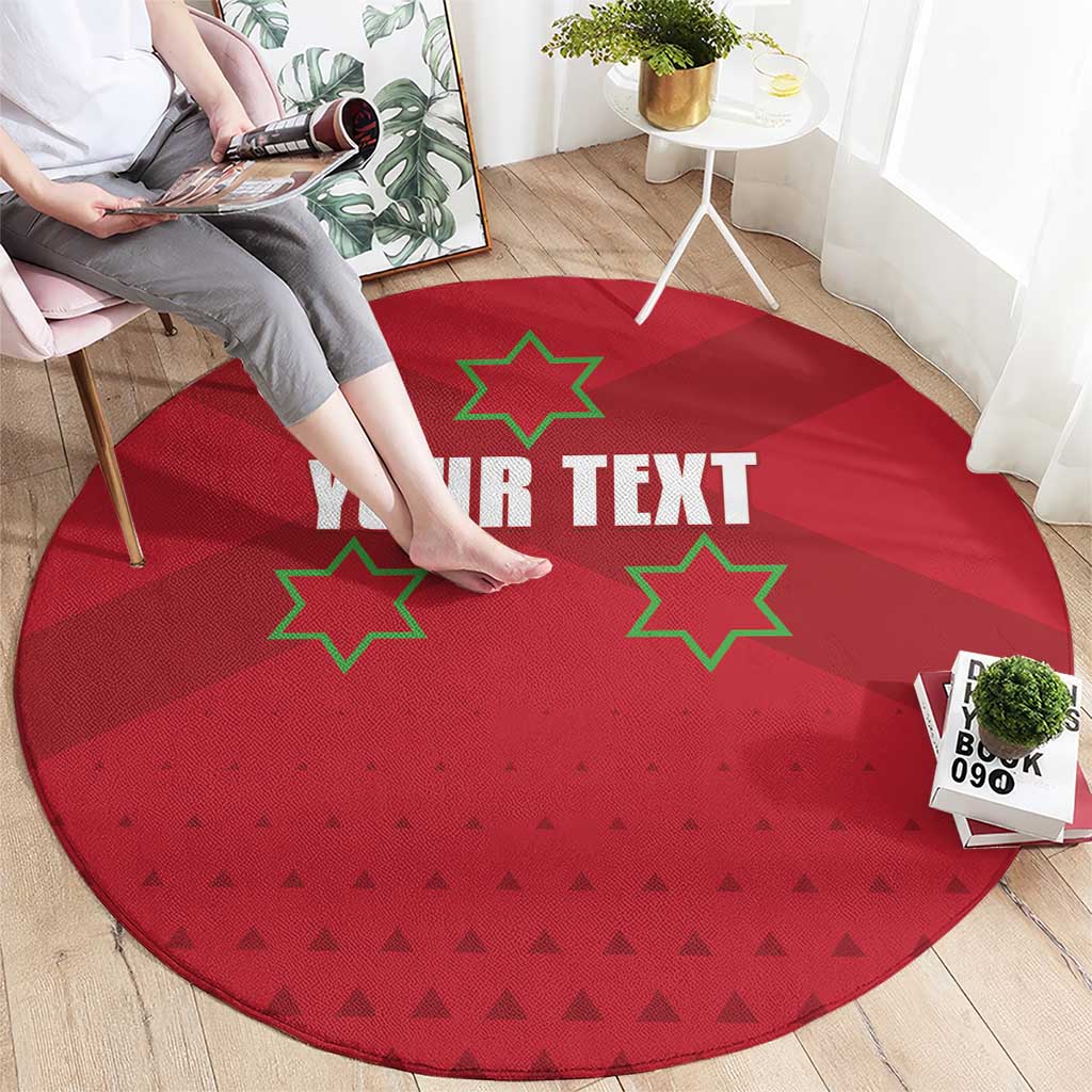 Custom Burundi Football Round Carpet Come On Intamba