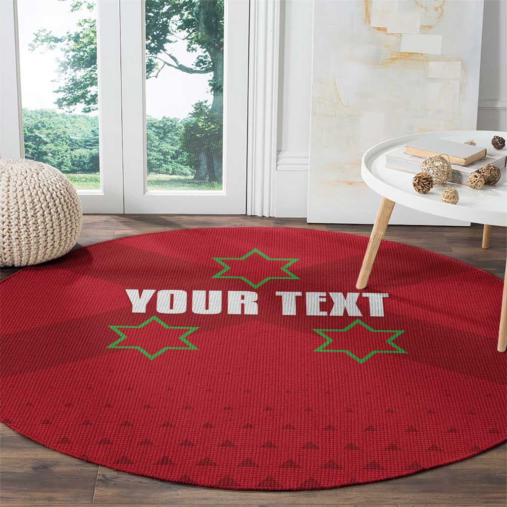 Custom Burundi Football Round Carpet Come On Intamba