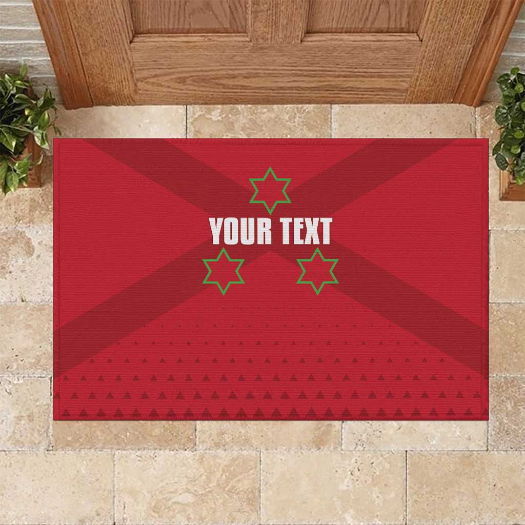 Custom Burundi Football Rubber Doormat Come On Intamba