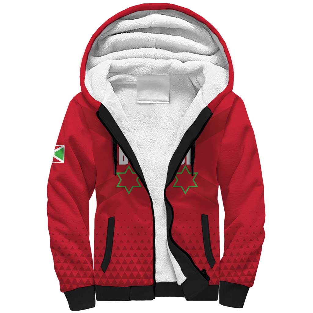 Custom Burundi Football Sherpa Hoodie Come On Intamba