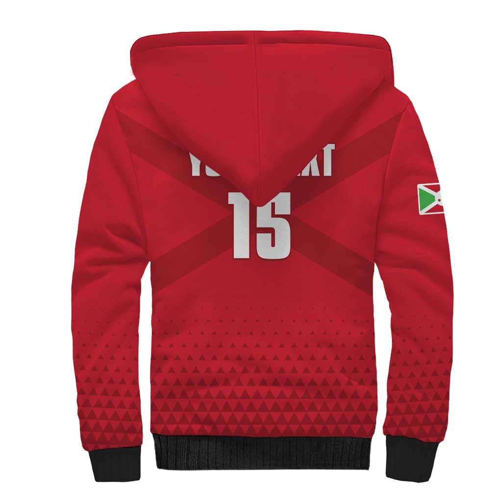 Custom Burundi Football Sherpa Hoodie Come On Intamba