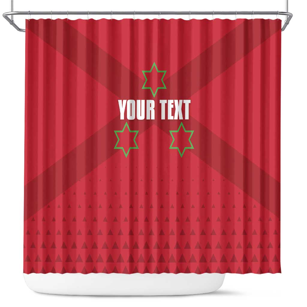 Custom Burundi Football Shower Curtain Come On Intamba