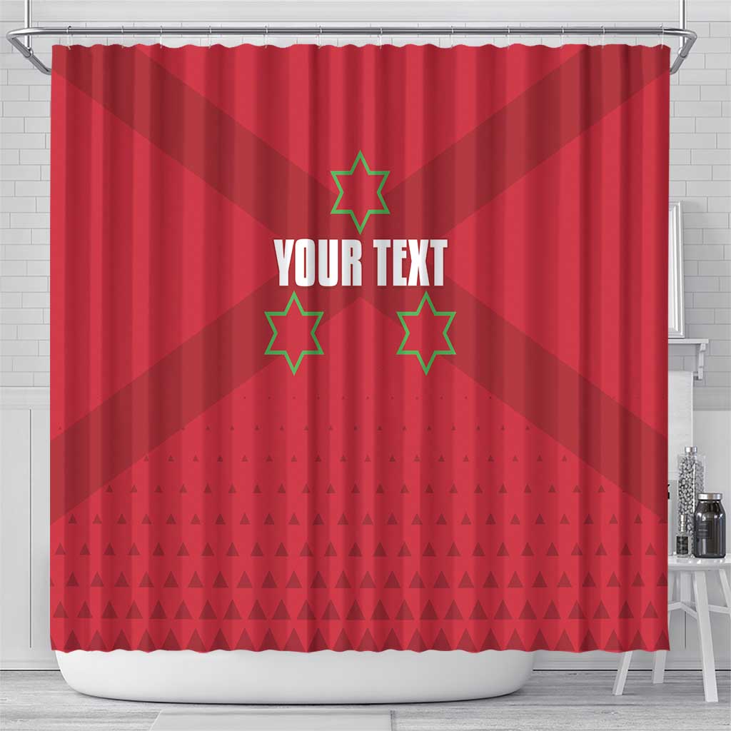 Custom Burundi Football Shower Curtain Come On Intamba
