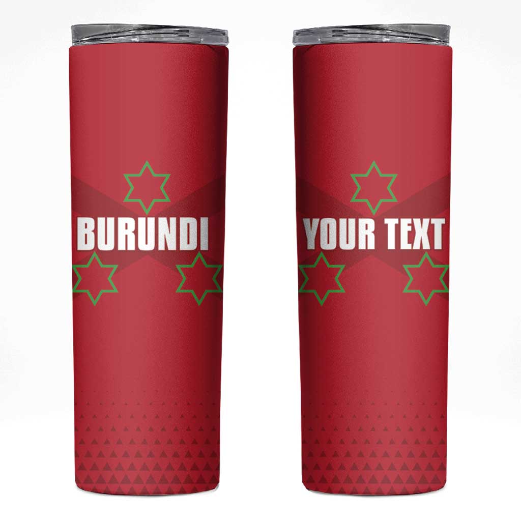 Custom Burundi Football Skinny Tumbler Come On Intamba