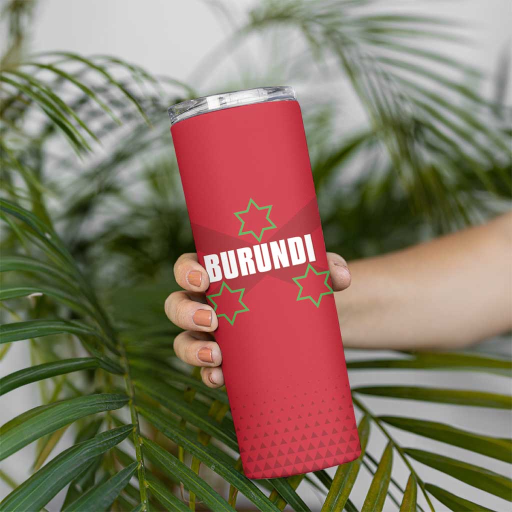 Custom Burundi Football Skinny Tumbler Come On Intamba