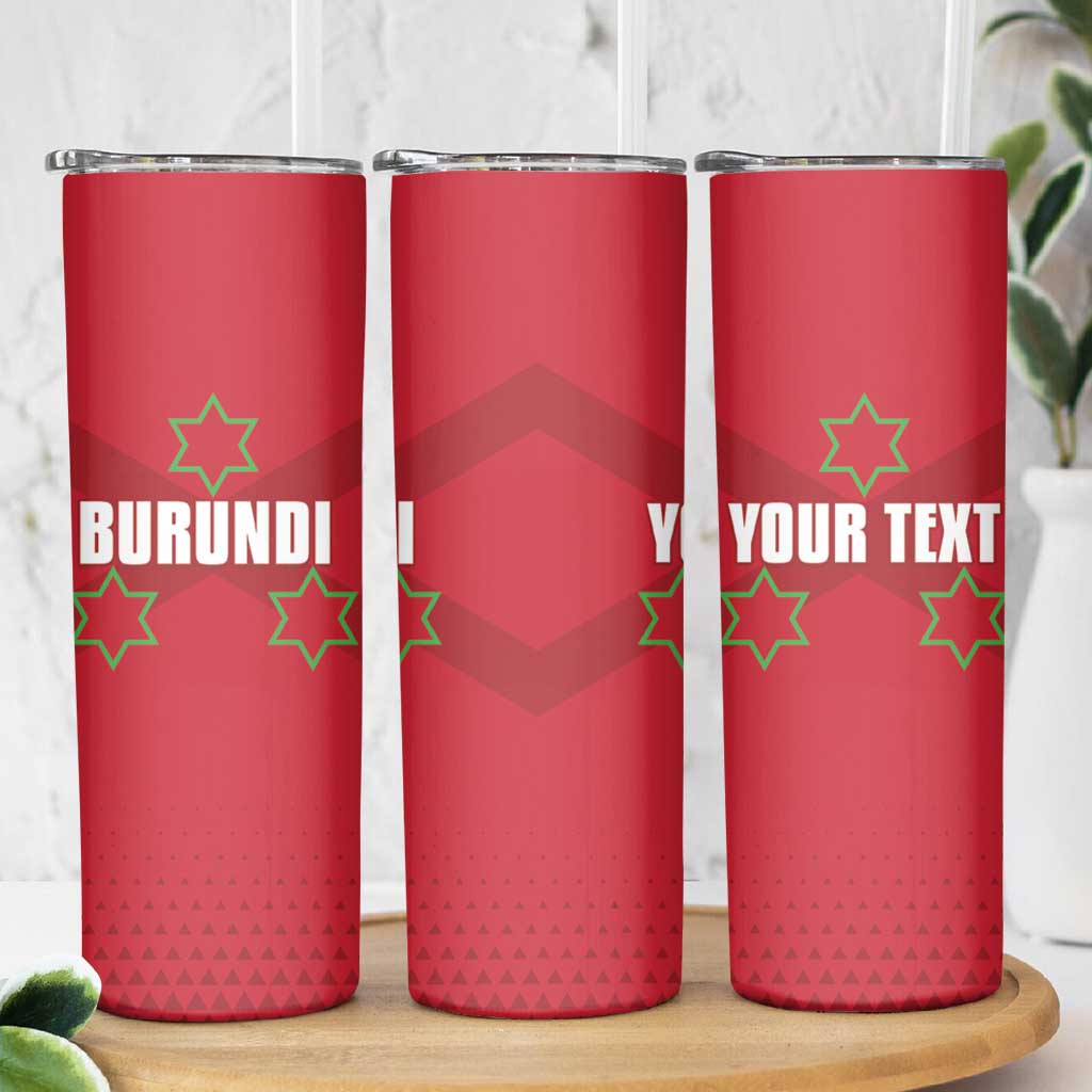 Custom Burundi Football Skinny Tumbler Come On Intamba