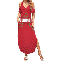 Custom Burundi Football Summer Maxi Dress Come On Intamba