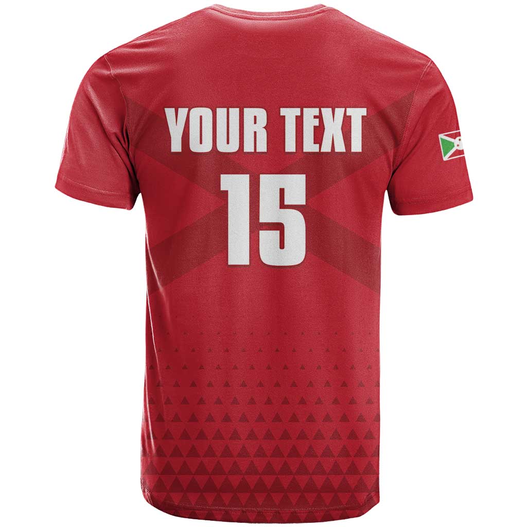 Custom Burundi Football T Shirt Come On Intamba