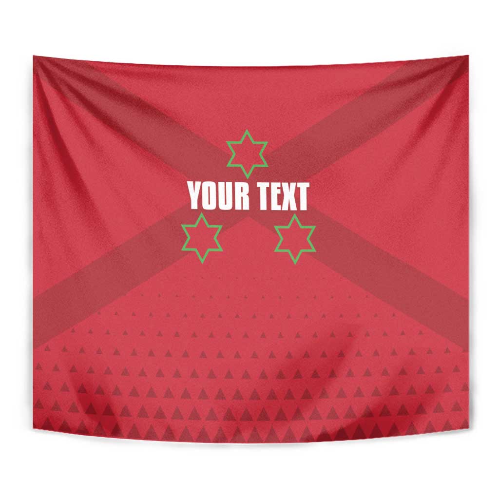 Custom Burundi Football Tapestry Come On Intamba