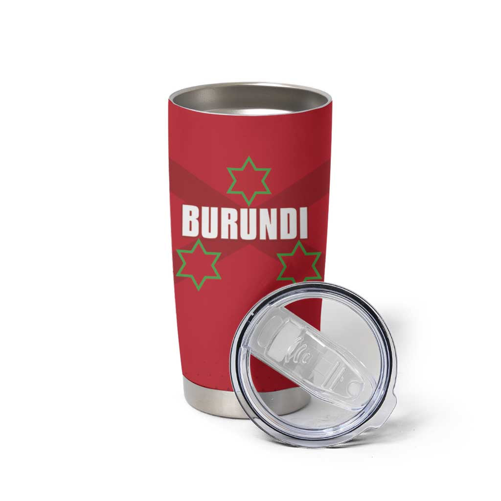 Custom Burundi Football Tumbler Cup Come On Intamba