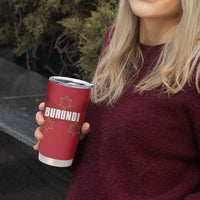 Custom Burundi Football Tumbler Cup Come On Intamba