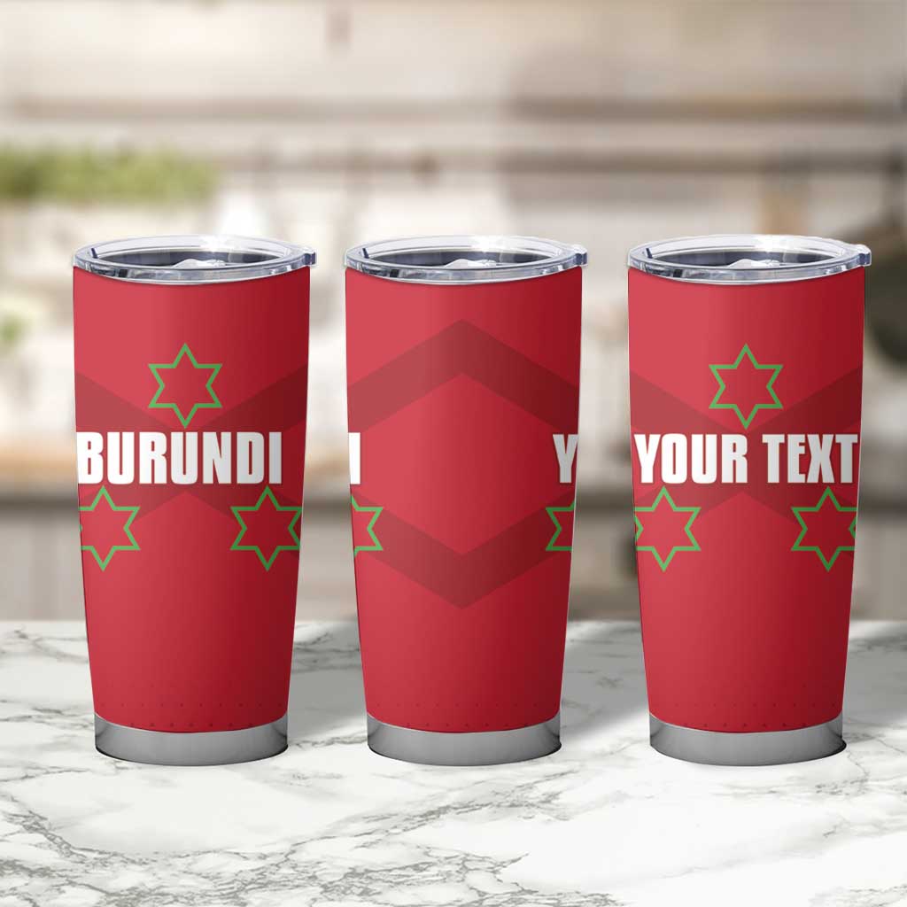 Custom Burundi Football Tumbler Cup Come On Intamba