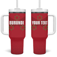 Custom Burundi Football Tumbler With Handle Come On Intamba