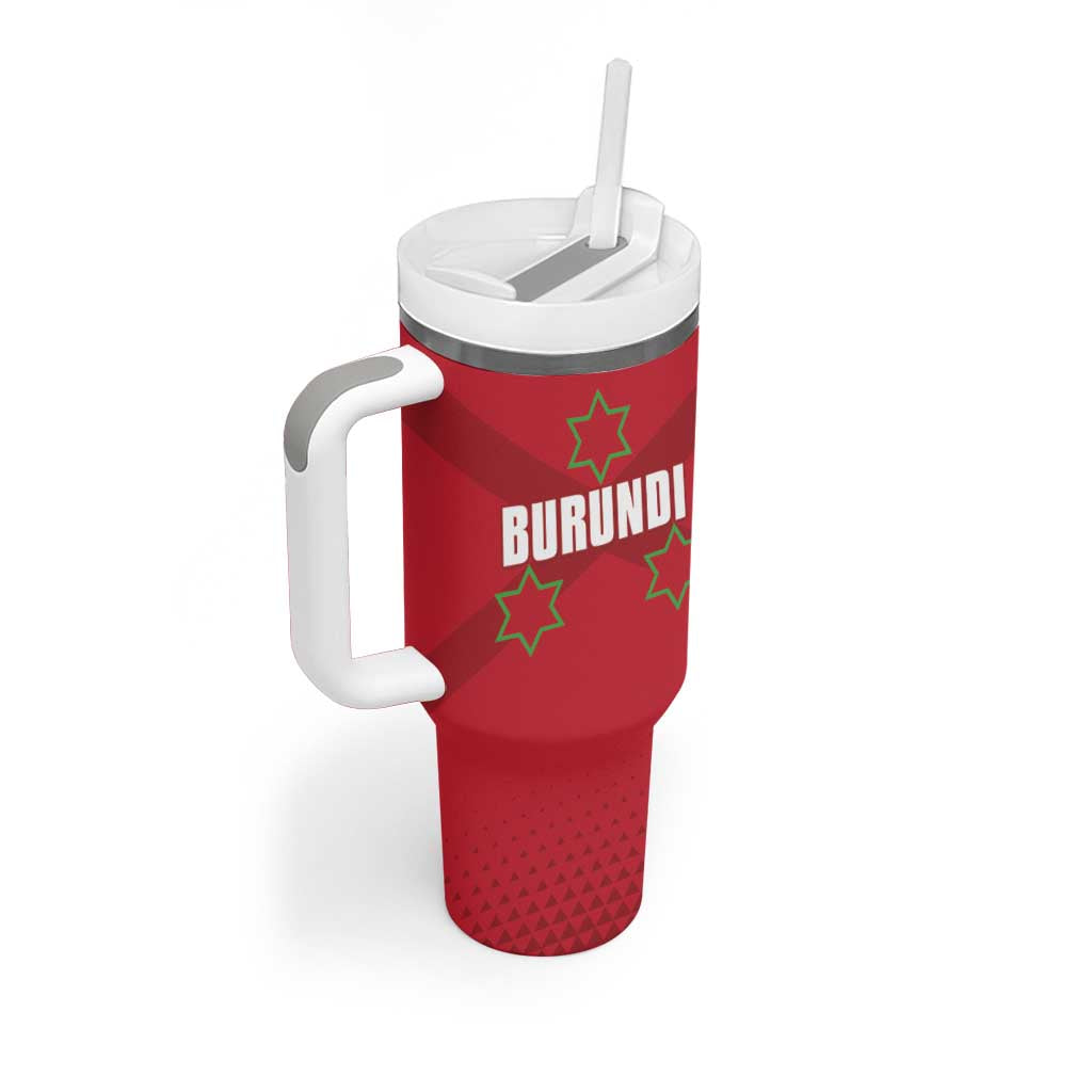 Custom Burundi Football Tumbler With Handle Come On Intamba