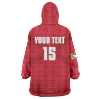 Custom Burundi Football Wearable Blanket Hoodie Come On Intamba
