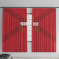 Custom Burundi Football Window Curtain Come On Intamba