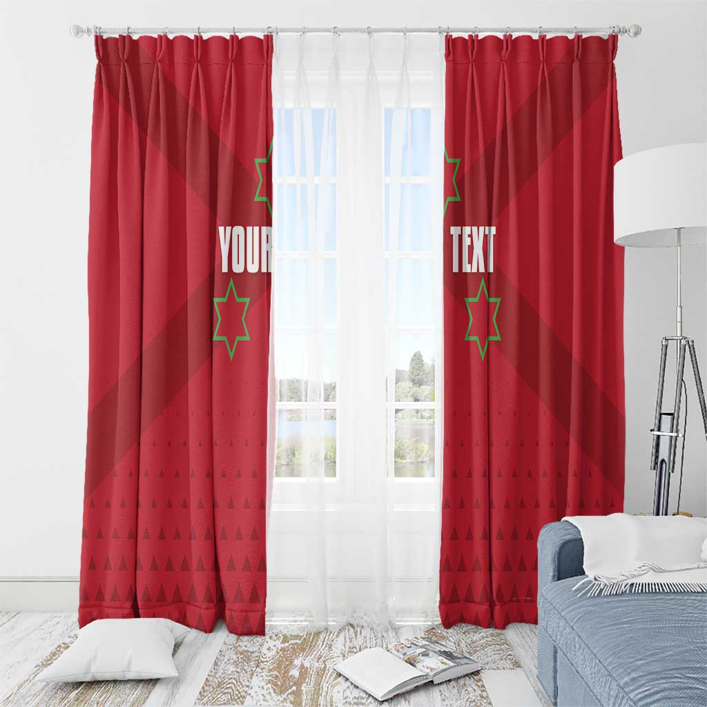 Custom Burundi Football Window Curtain Come On Intamba