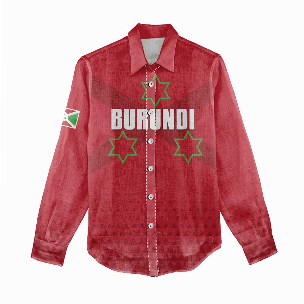 Custom Burundi Football Women Casual Shirt Come On Intamba