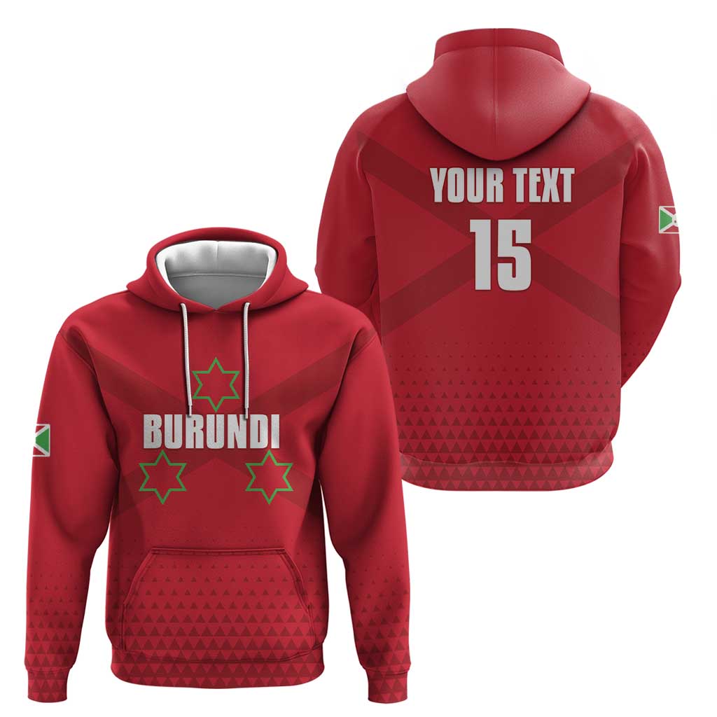 Custom Burundi Football Zip Hoodie Come On Intamba