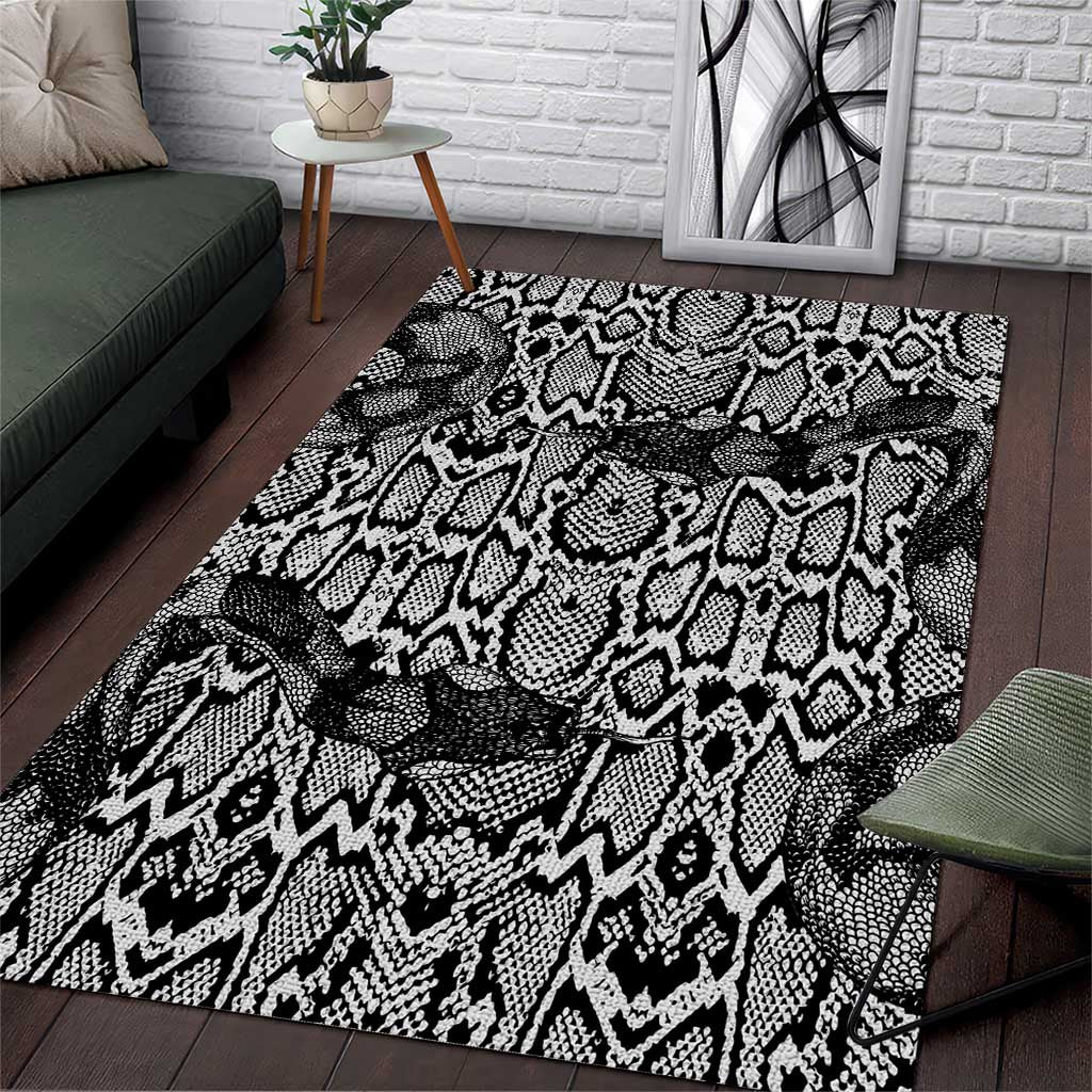 African Snake Skin Pattern Area Rug
