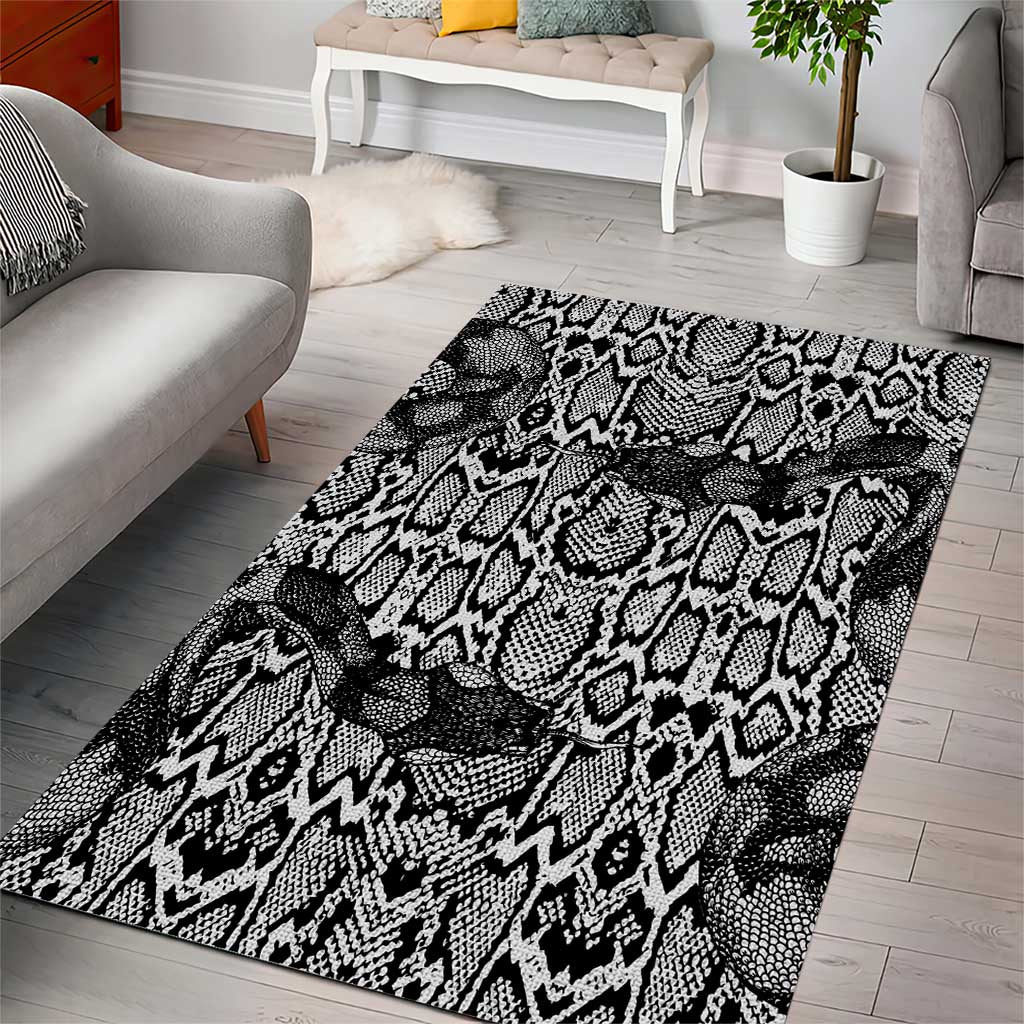 African Snake Skin Pattern Area Rug