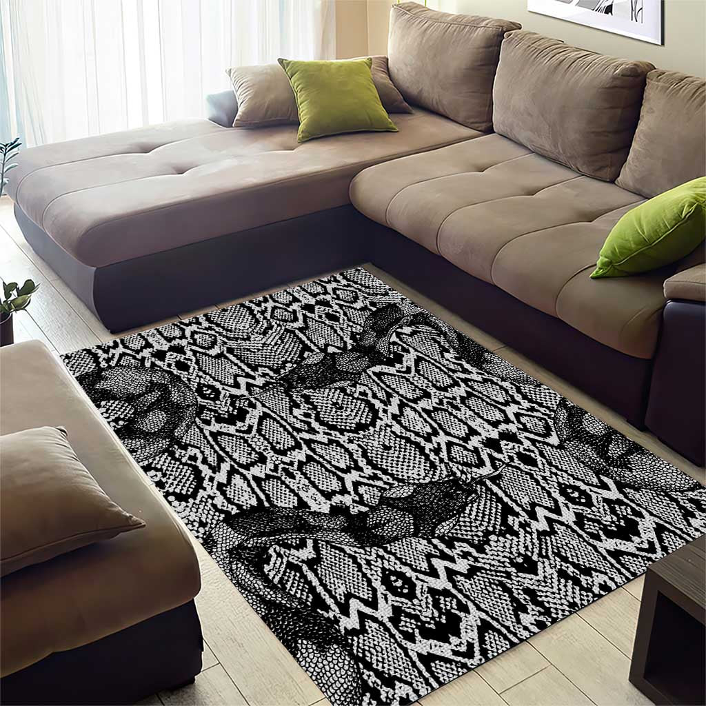 African Snake Skin Pattern Area Rug