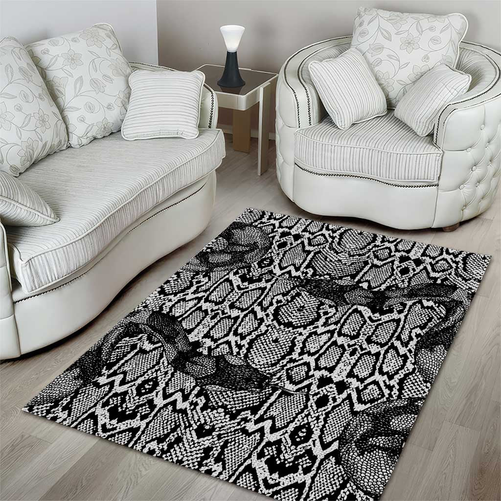 African Snake Skin Pattern Area Rug