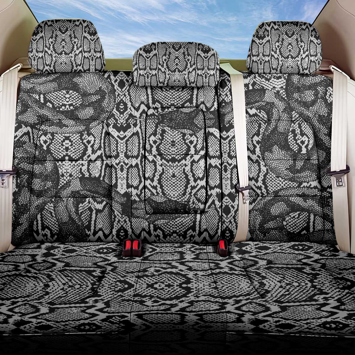 African Snake Skin Pattern Back Car Seat Cover