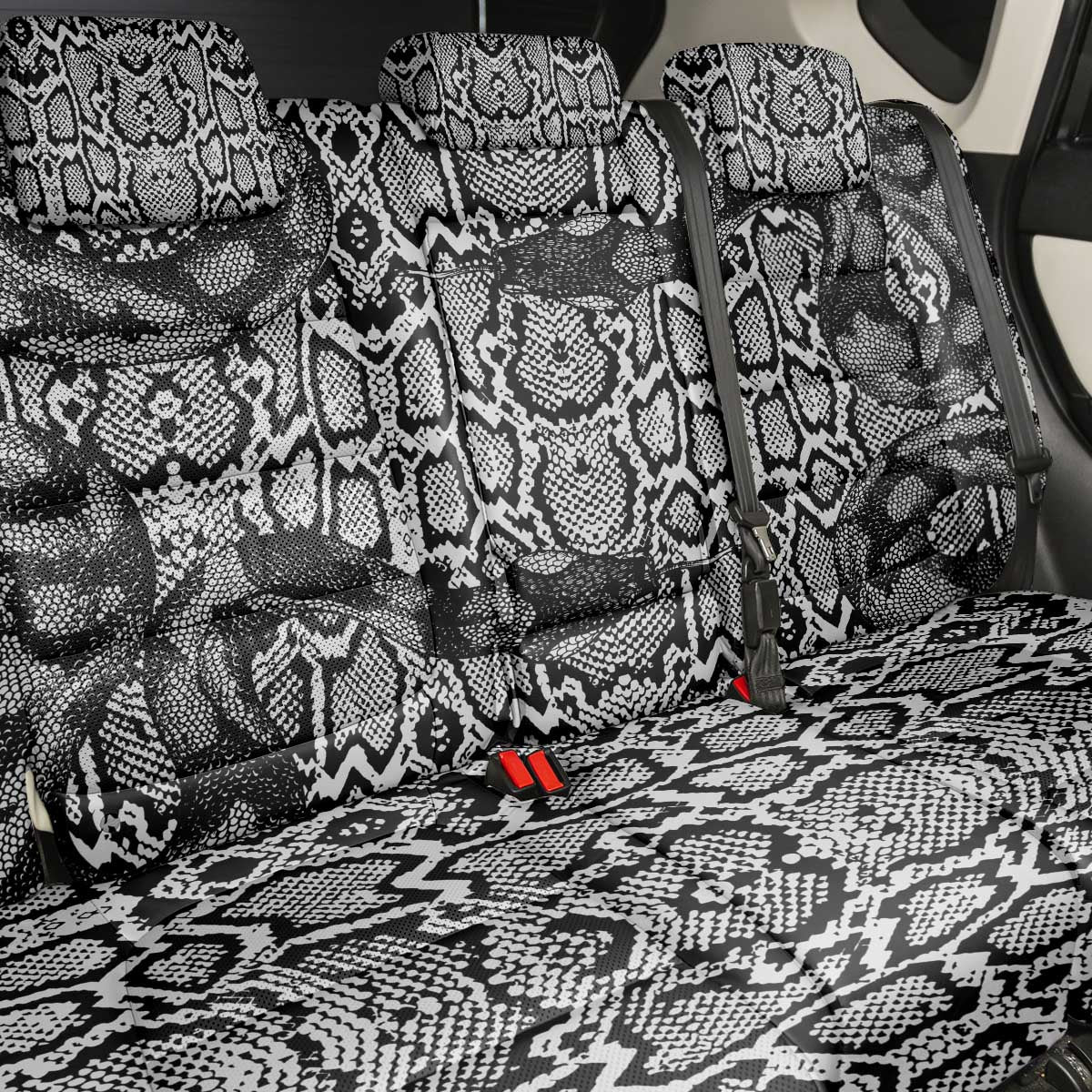 African Snake Skin Pattern Back Car Seat Cover