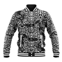 African Snake Skin Pattern Baseball Jacket