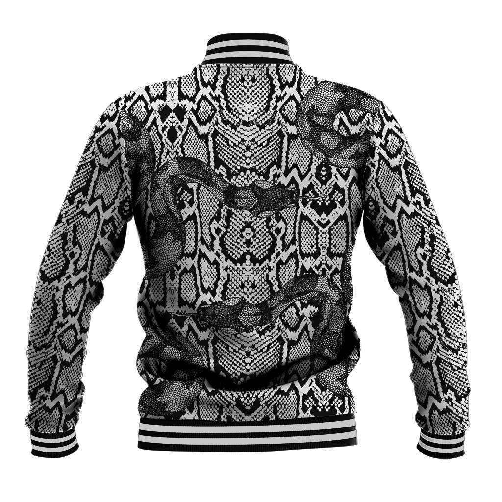 African Snake Skin Pattern Baseball Jacket