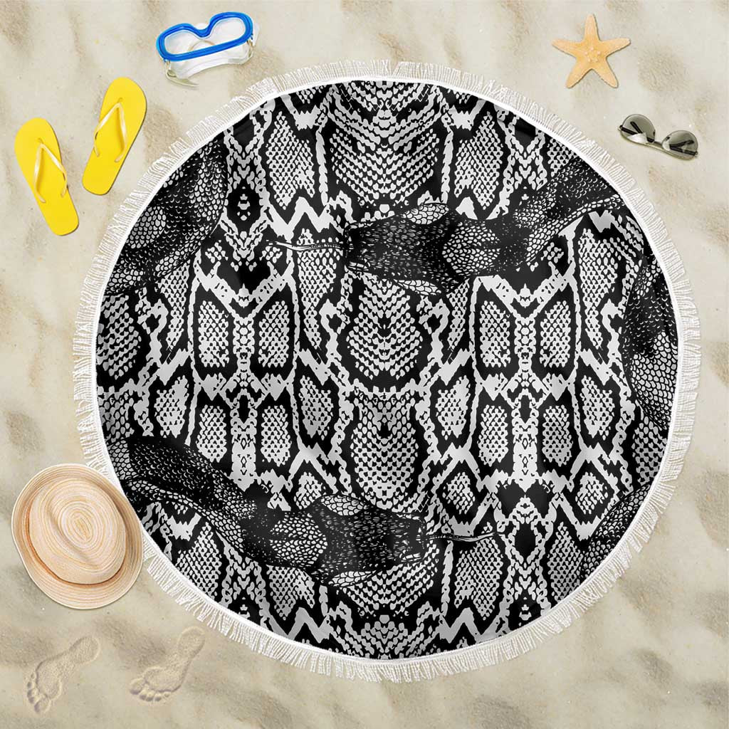African Snake Skin Pattern Beach Blanket
