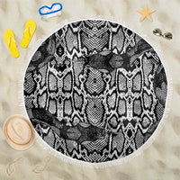 African Snake Skin Pattern Beach Blanket
