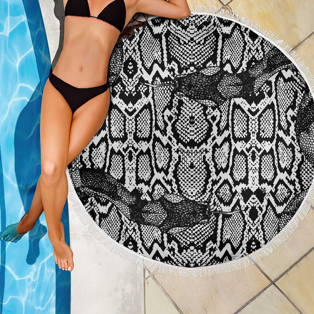 African Snake Skin Pattern Beach Blanket