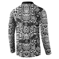 African Snake Skin Pattern Button Sweatshirt