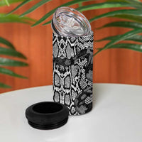 African Snake Skin Pattern 4 in 1 Can Cooler Tumbler