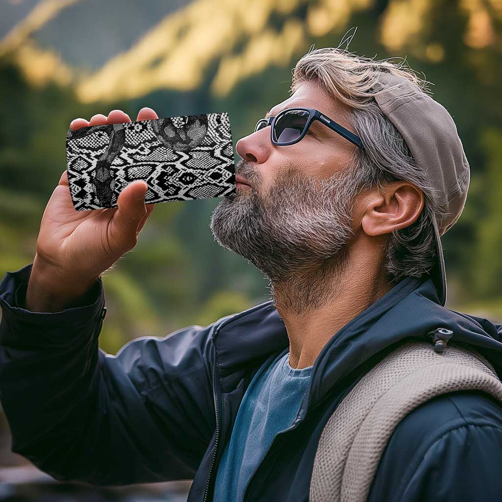 African Snake Skin Pattern 4 in 1 Can Cooler Tumbler