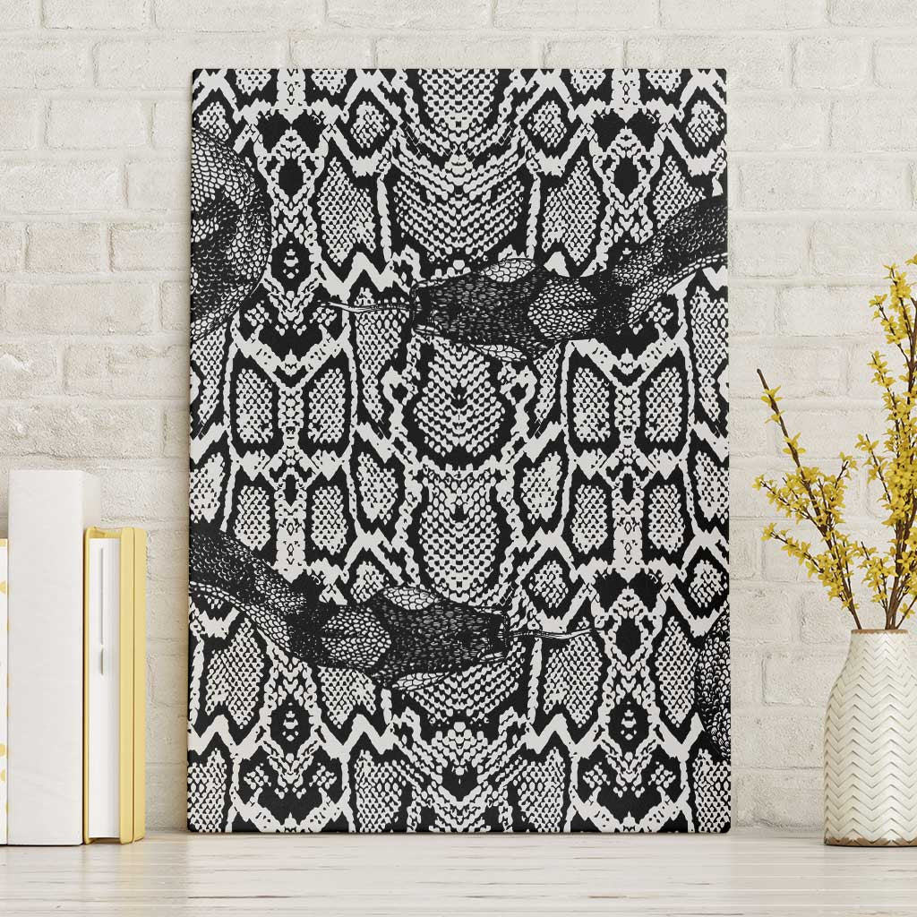 African Snake Skin Pattern Canvas Wall Art