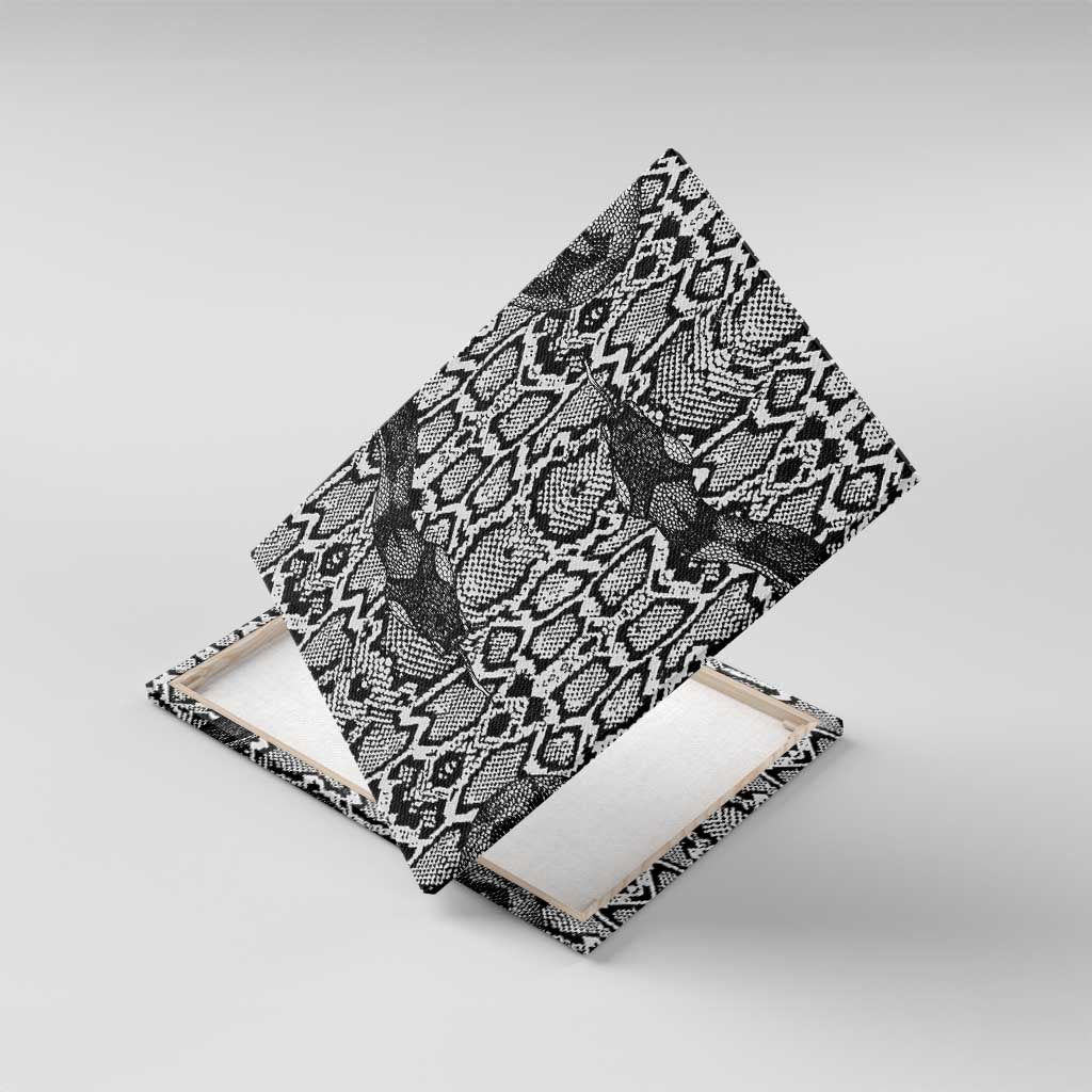 African Snake Skin Pattern Canvas Wall Art