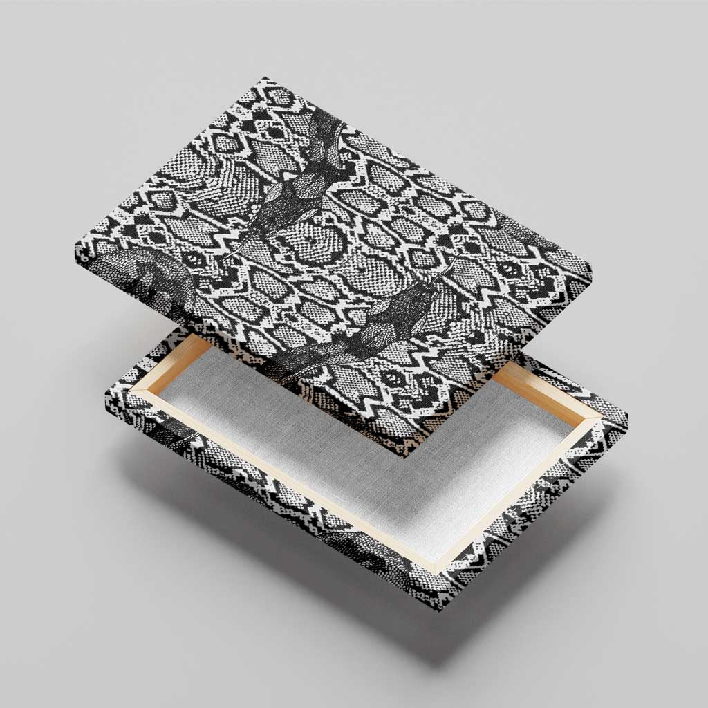 African Snake Skin Pattern Canvas Wall Art