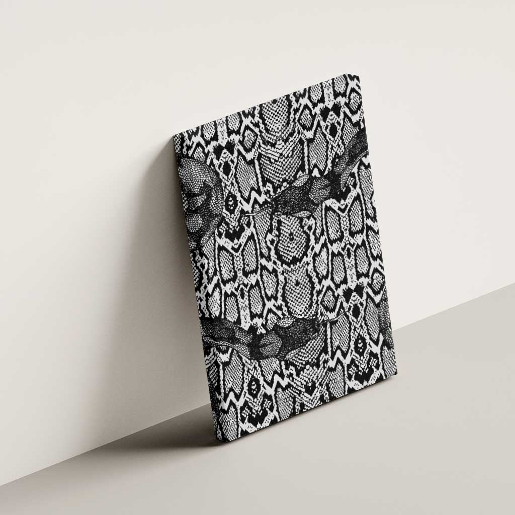 African Snake Skin Pattern Canvas Wall Art