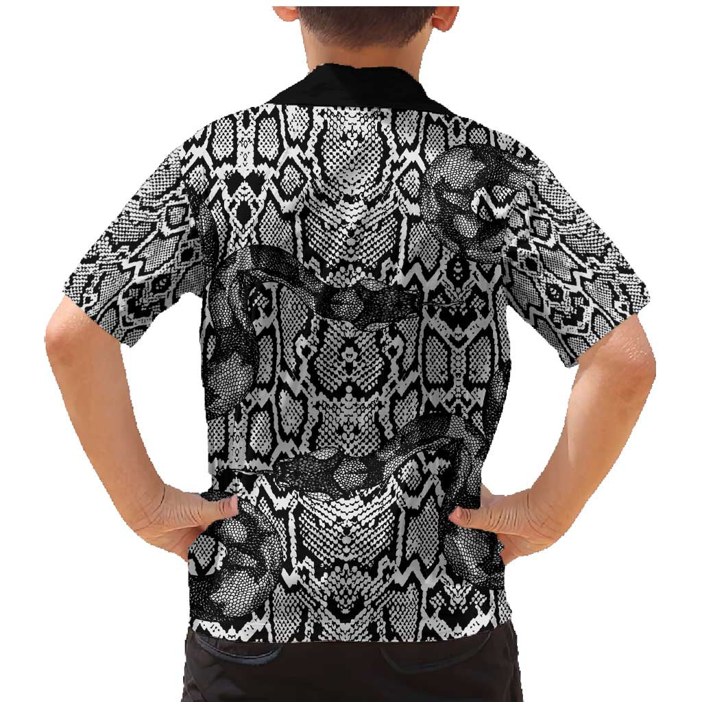 African Snake Skin Pattern Family Matching Mermaid Dress and Hawaiian Shirt