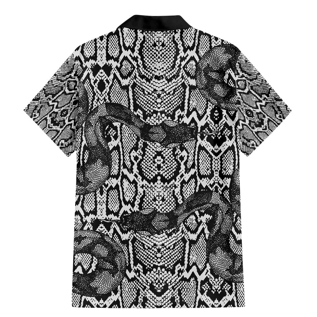 African Snake Skin Pattern Family Matching Mermaid Dress and Hawaiian Shirt