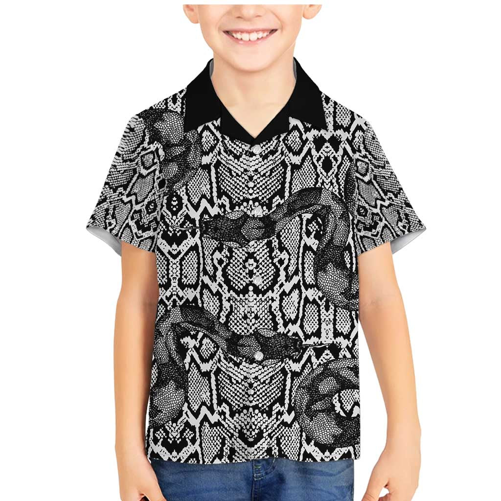 African Snake Skin Pattern Family Matching Mermaid Dress and Hawaiian Shirt