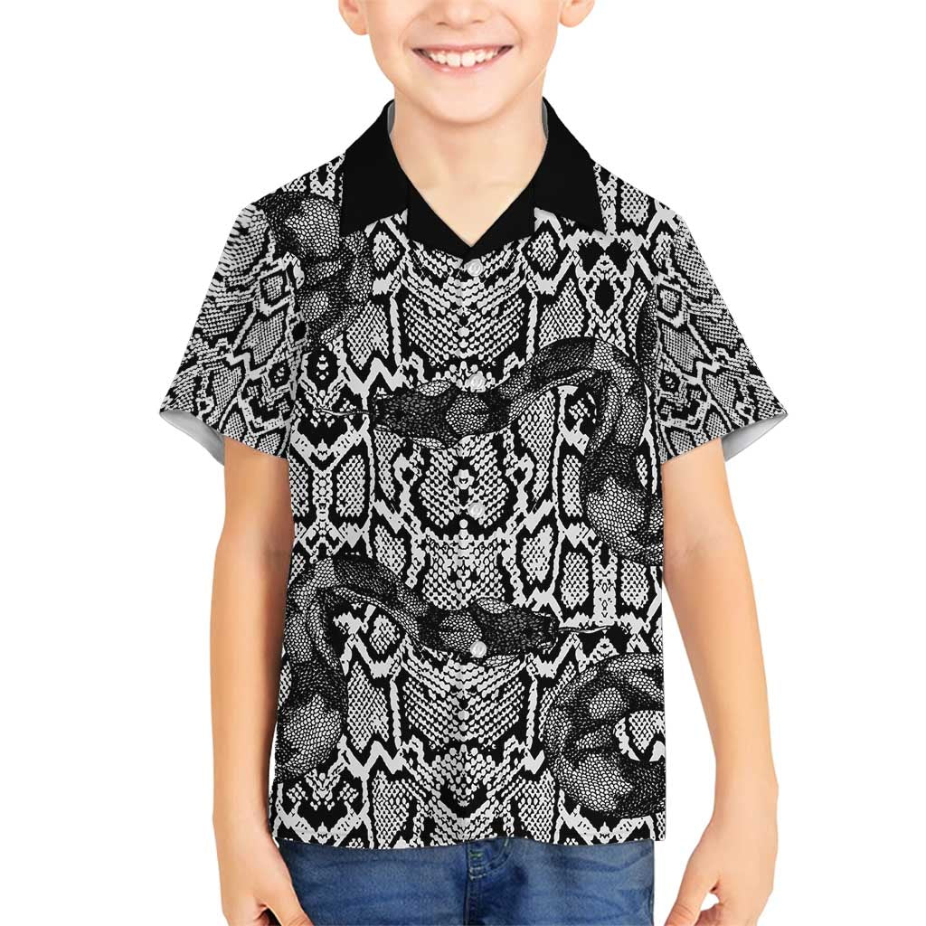 African Snake Skin Pattern Family Matching Puletasi and Hawaiian Shirt