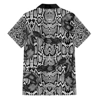 African Snake Skin Pattern Family Matching Short Sleeve Bodycon Dress and Hawaiian Shirt