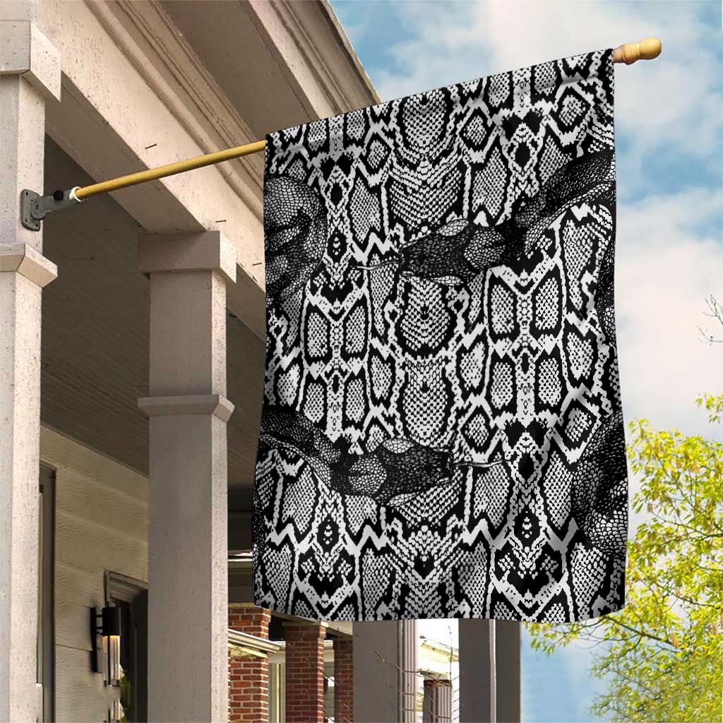 African Snake Skin Pattern Garden Flag