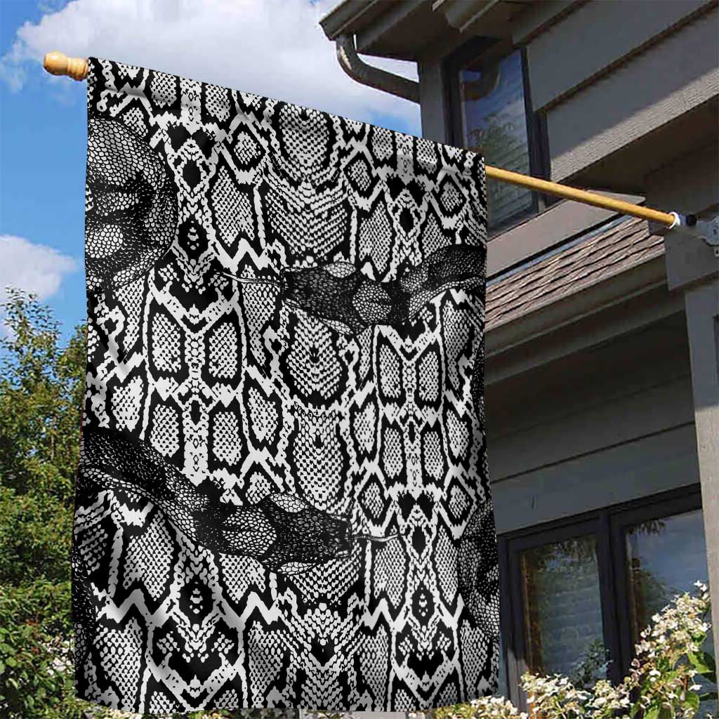 African Snake Skin Pattern Garden Flag
