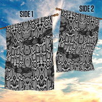 African Snake Skin Pattern Garden Flag